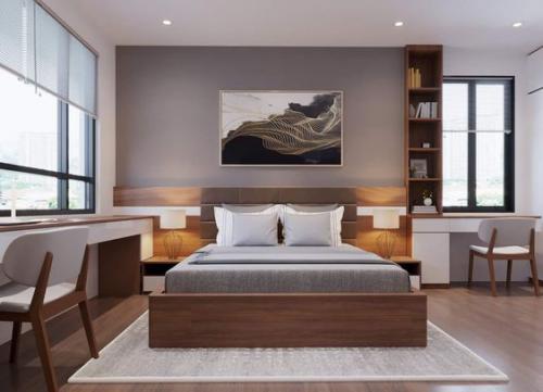 Giường ngủ kiểu nhật với thiết kế đơn giản mà  tinh tế